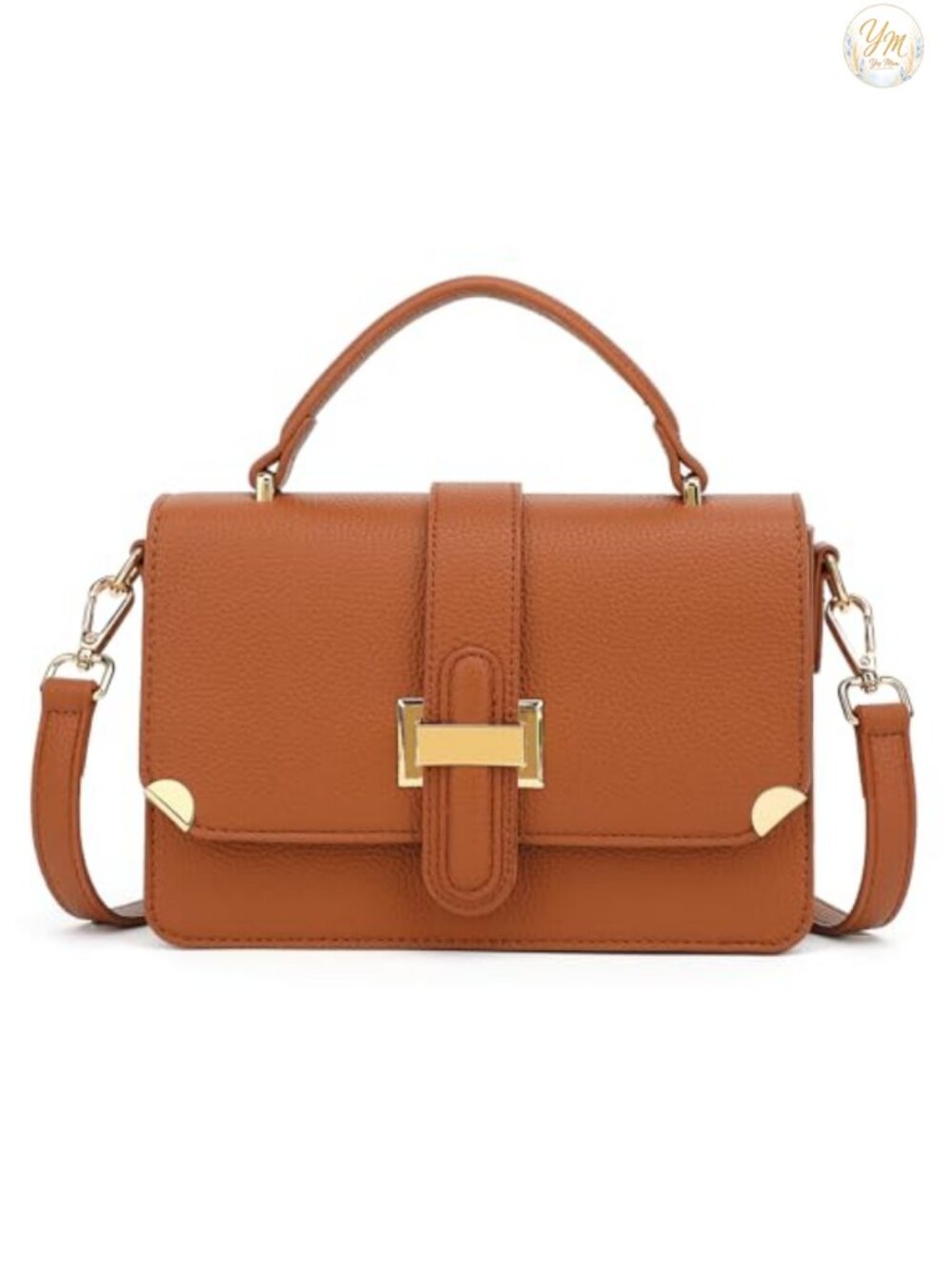 Womens Small Classy Leather Crossbody Purse Top Handle Satchel Handbag